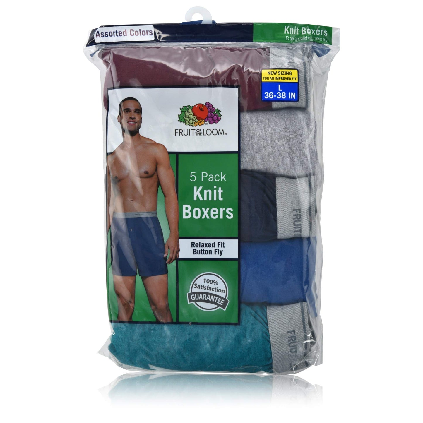 Fruit of the Loom Men's Soft Stretch-Knit Boxer Multipack (Random Colors, XX-Large)