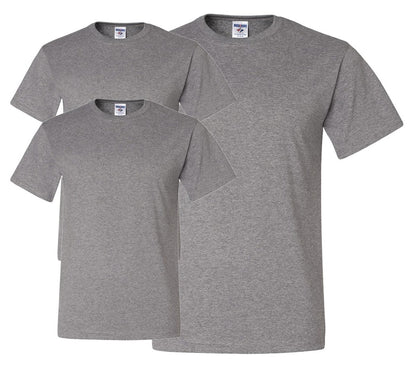 Jerzees Men's Dri-Power Short Sleeve T-Shirt (Pocket & No, Pocket-3 Pack-Oxford, X-Large