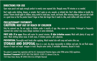Stem Repels Mosquitoes: Mosquito Repellent Wipes with Botanical Extracts, 30 Count
