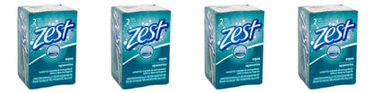 Zest Soap Aqua Refreshing Scent 3.2 oz bars 4 Packages 2 Bars in each 8 Total
