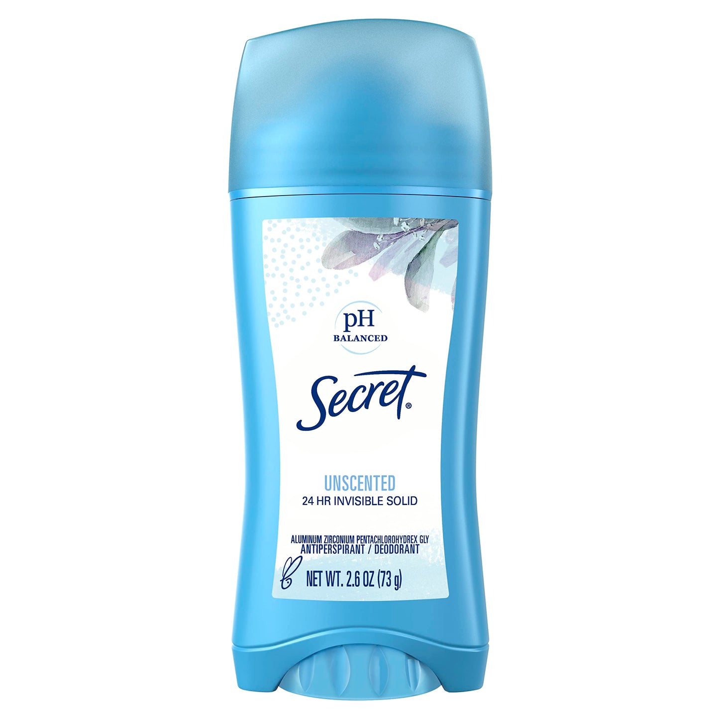Secret Sld Inv Unscnted Size 2.6z Secret Unscented Invisible Solid Antiperspirant Deodorant,(pack of 3)