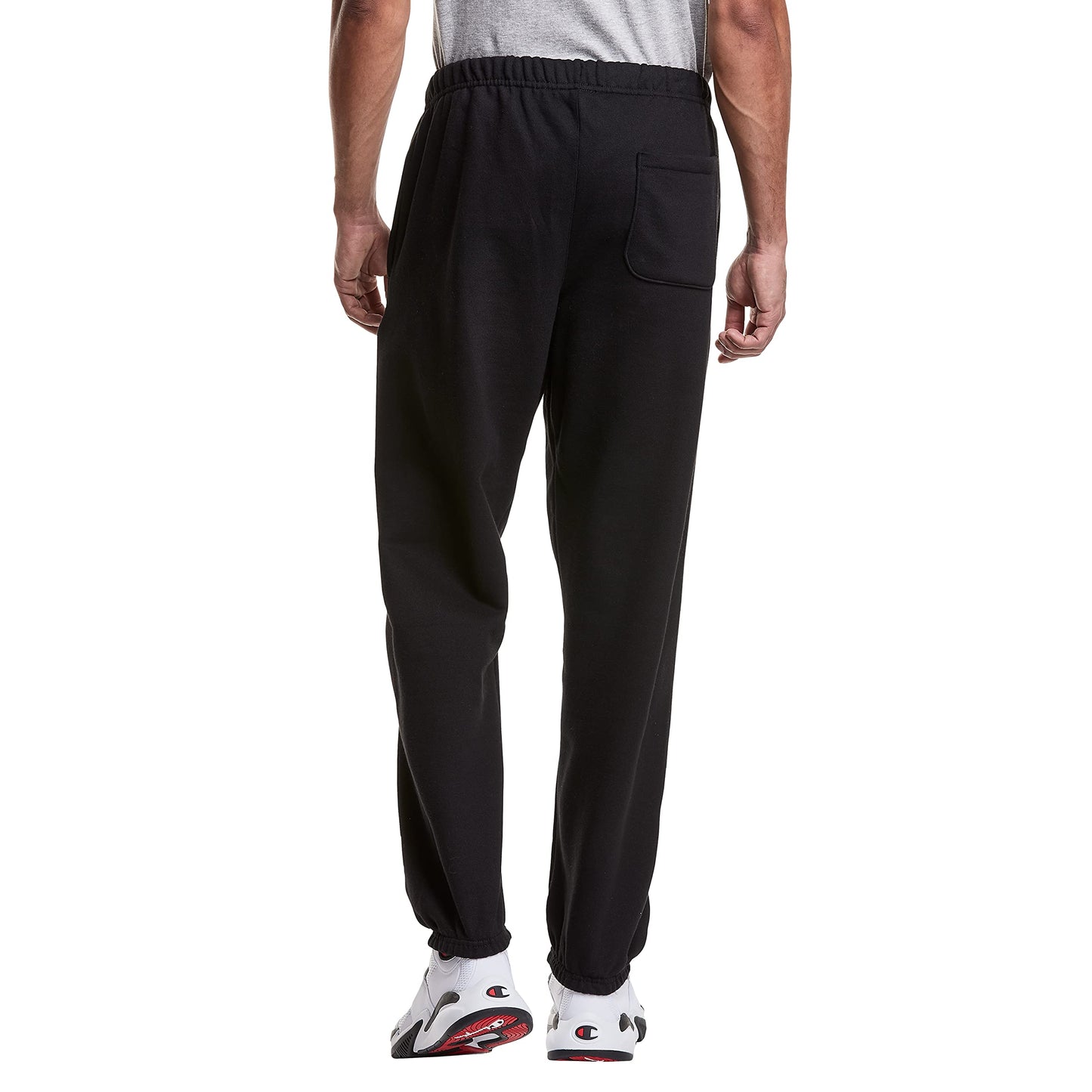Champion Men's Reverse Weave Pants (Retired Colors), Black Sherpa C Logo, X-Large