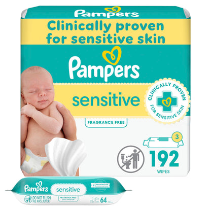 pampers sensitive baby wipes 864 ct OLD