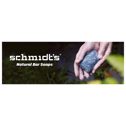 Schmidt's Natural Bar Soap For Face and Body, Cedarwood and Juniper Aromatic and Moisture Rich Gentle Skin Cleanser 5 oz Pack of 6