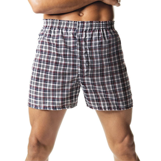 Hanes Men's 5-Pack FreshIQ Tagless Tartan Boxers with Exposed Waistband (X-Large, Fashion Waistband)