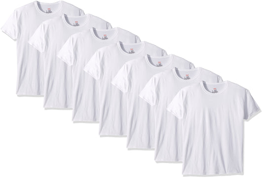 Hanes Men's Classics ComfortSoft Tagless Tees, (7-Pack) White, XX-Large