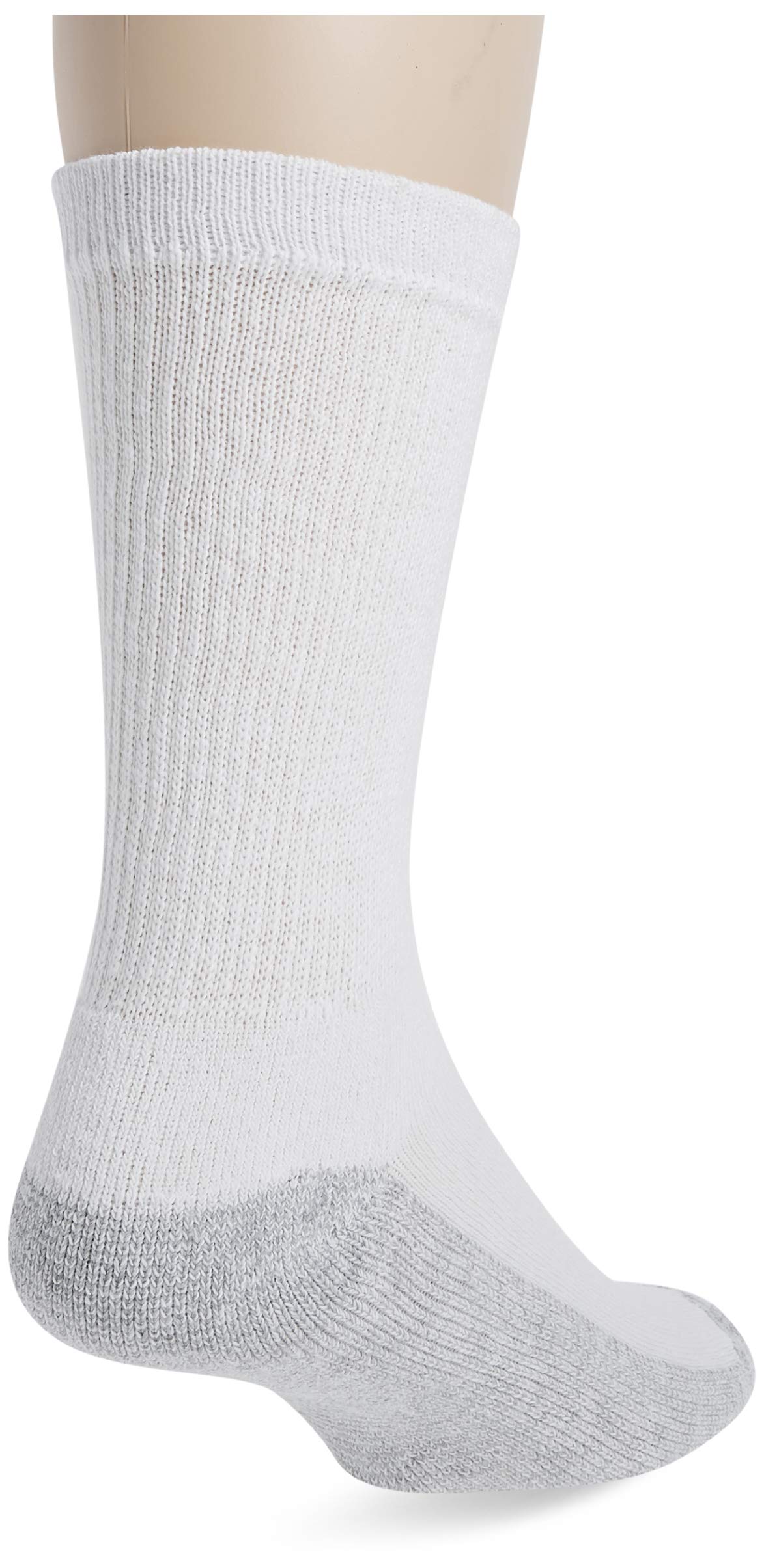 Fruit Of The Loom Men's 6 Pack Cushion Crew Socks, White, Sock Size:10-13/Shoe Size: 6-12
