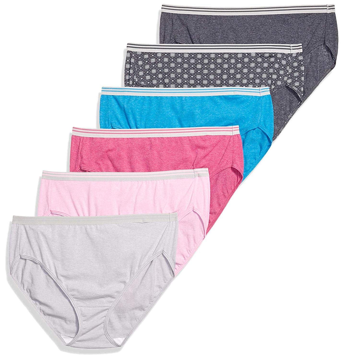 Fruit of the Loom Women's Size Underwear, Brief-Beyondsoft Cotton Blend-Assorted, 13 Plus