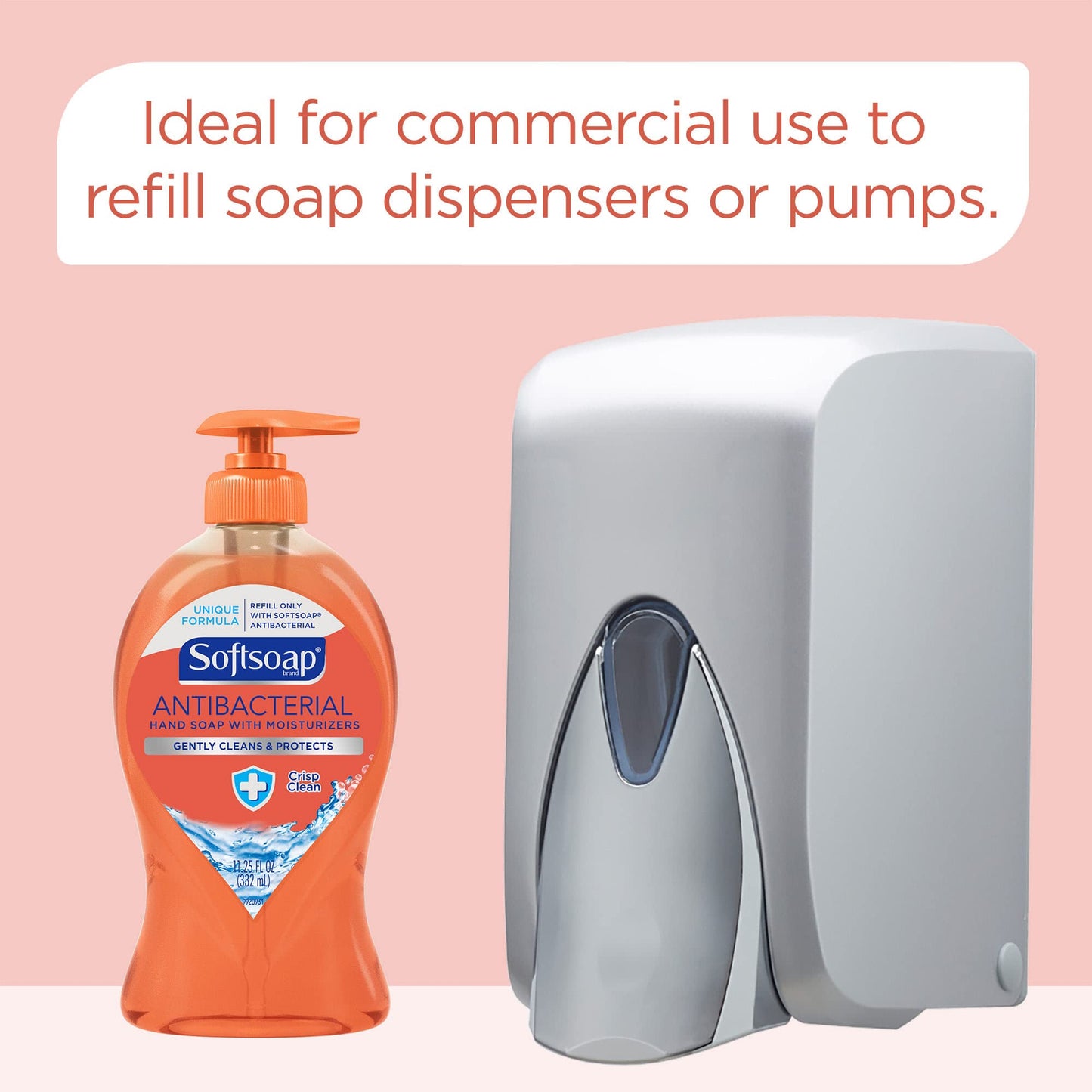 Softsoap Antibacterial Liquid Hand Soap Refill, Crisp Clean 1Gallon