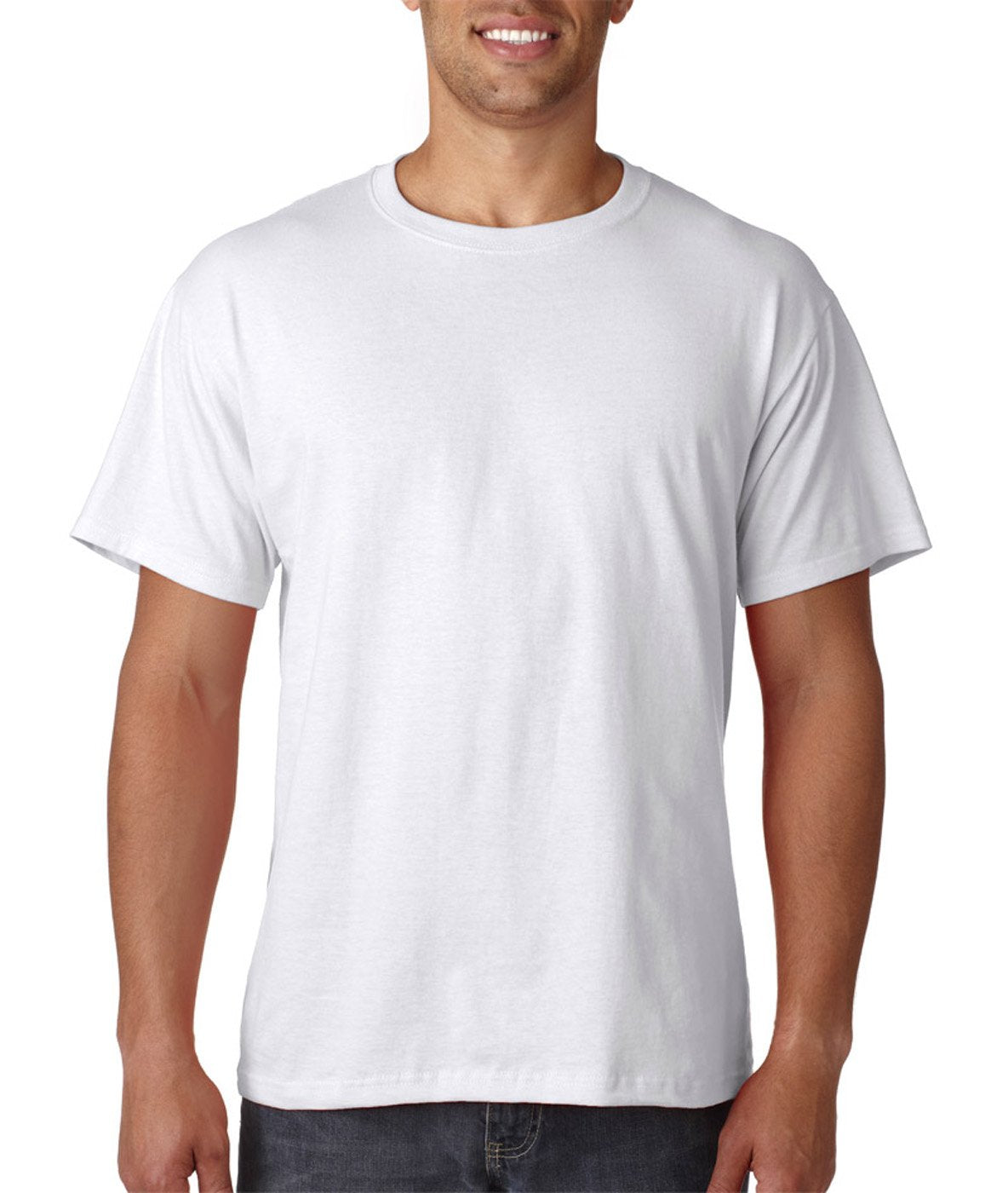 Fruit of the Loom Men's 3-pack Sure Fit Crew Neck Top White 2XL