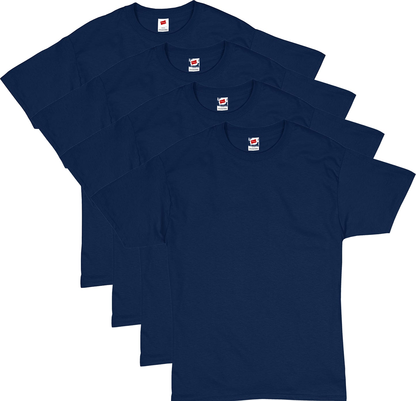 Hanes mens Essentials Short Sleeve T-shirt Value Pack (6-pack) fashion t shirts, White, XX-Large US