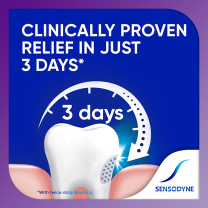 Sensodyne Rapid Relief Sensitive Toothpaste, Extra Fresh - 3.4 Ounces (Pack of 3)
