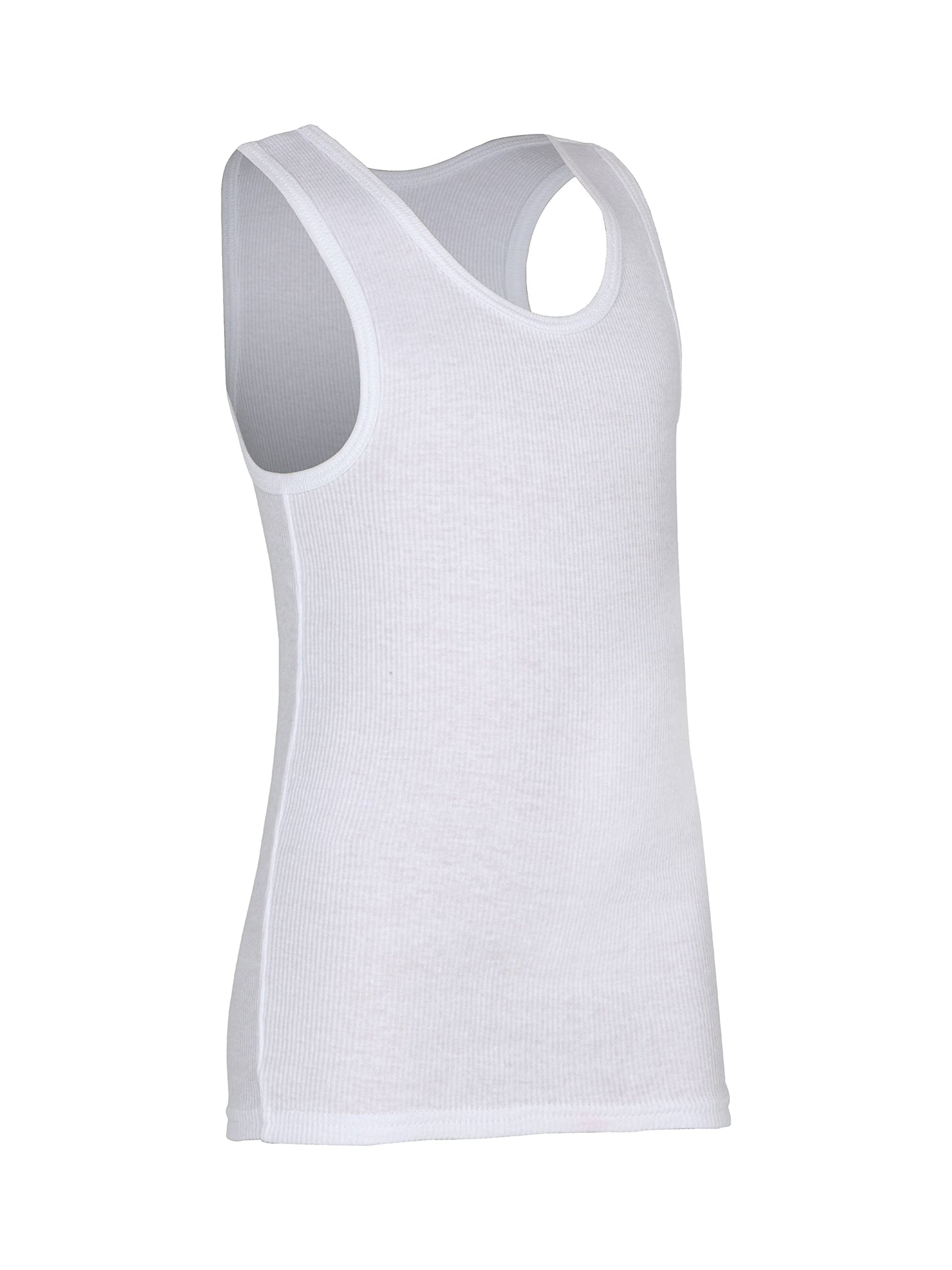Fruit of the Loom Boys' Cotton Tank Top Undershirt (Multipack), Boys-120-White, X-Large