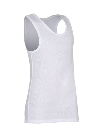 Fruit of the Loom Boys' Cotton Tank Top Undershirt (Multipack), Boys-120-White, X-Large