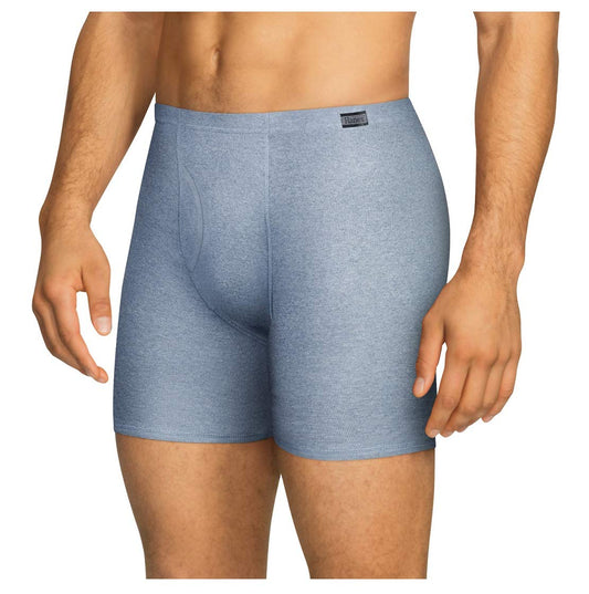 Hanes Men's 8-Pack ComfortSoft Waistband Assorted Color Boxer Briefs (Large (Waist 36"-38"))
