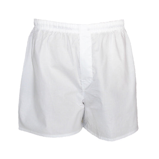 Hanes TAGLESS Men's Full-Cut Boxer with Comfort Waistband, Pack Of 4, White, L