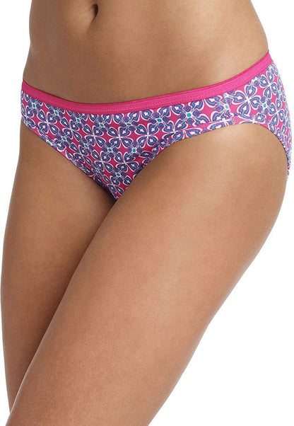 Hanes Women's 6Pack 100% Cotton Bikini Underwear Ladies Panties, Assorted 8