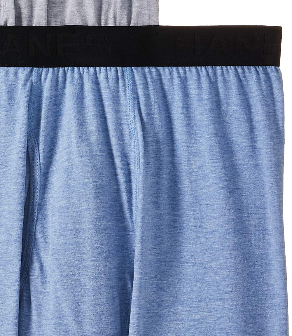 Hanes Ultimate Men's 4-Pack ComfortBlend Boxer Briefs with FreshIQ, Black/Grey, X-Large