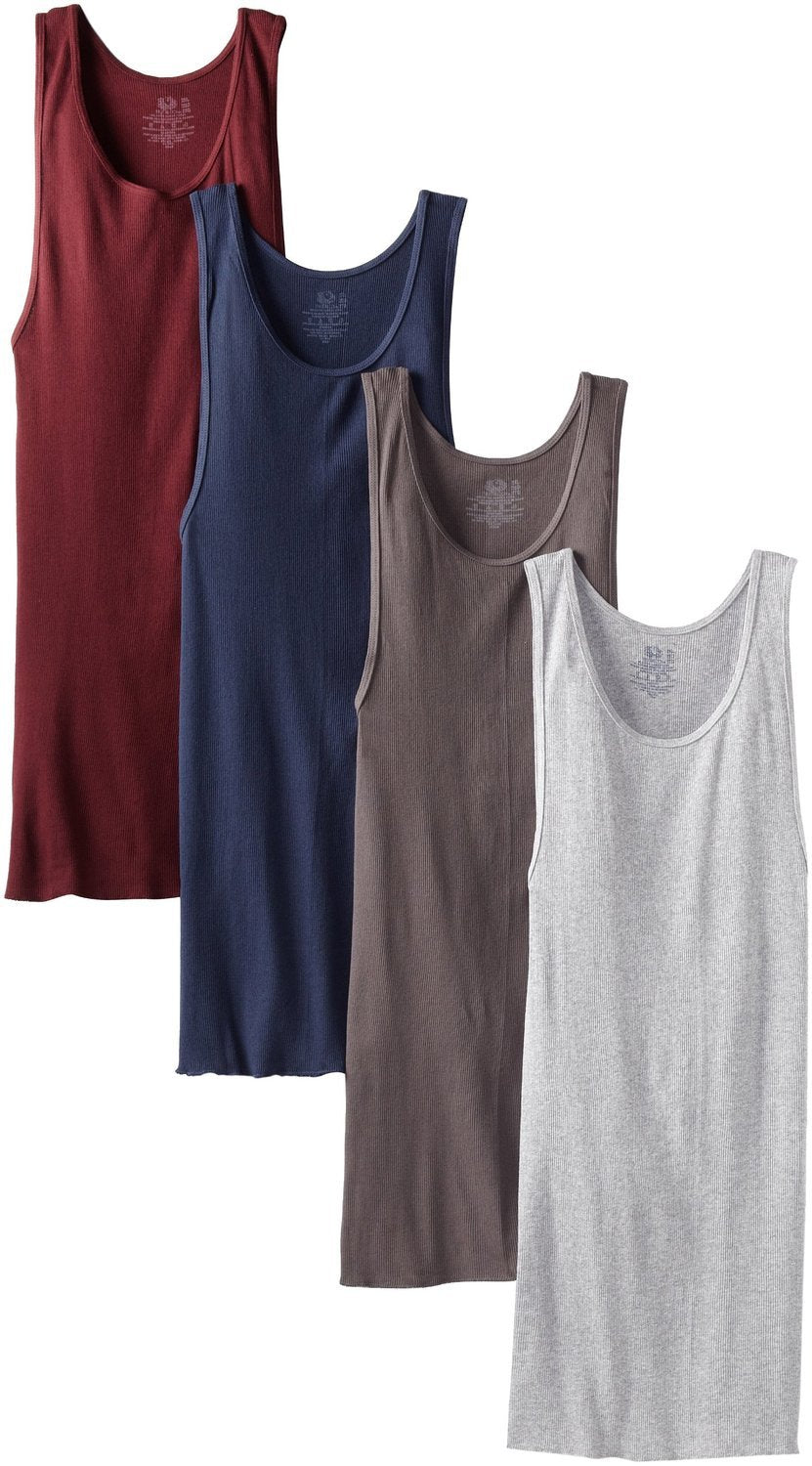 Fruit of the Loom Men's A-Shirt (Pack of 4), Assorted, XX-Large
