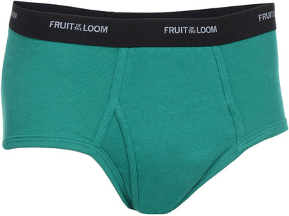 Fruit of the Loom Men's Fashion Briefs 12-Pack Value MYSTERY COLORS Cotton Waistbands Vary Medium Assorted
