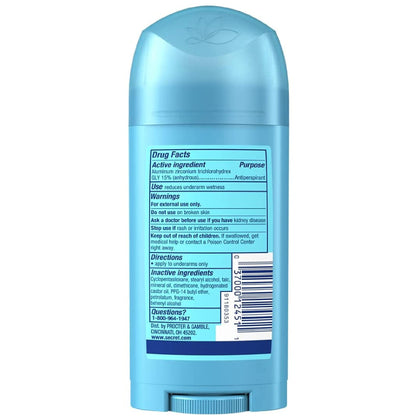 Secret Original Powder Fresh Women's Solid Antiperspirant & Deodorant 2.7 Oz, Pack of 6