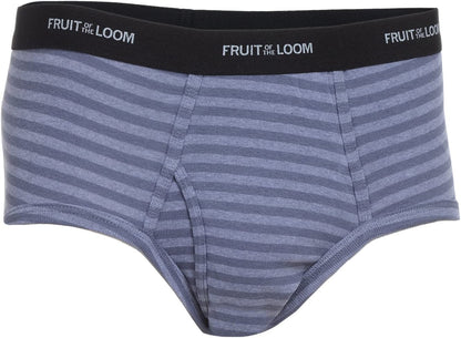 Fruit of the Loom Men's Fashion Briefs 12-Pack Value MYSTERY COLORS Cotton Waistbands Vary Medium Assorted