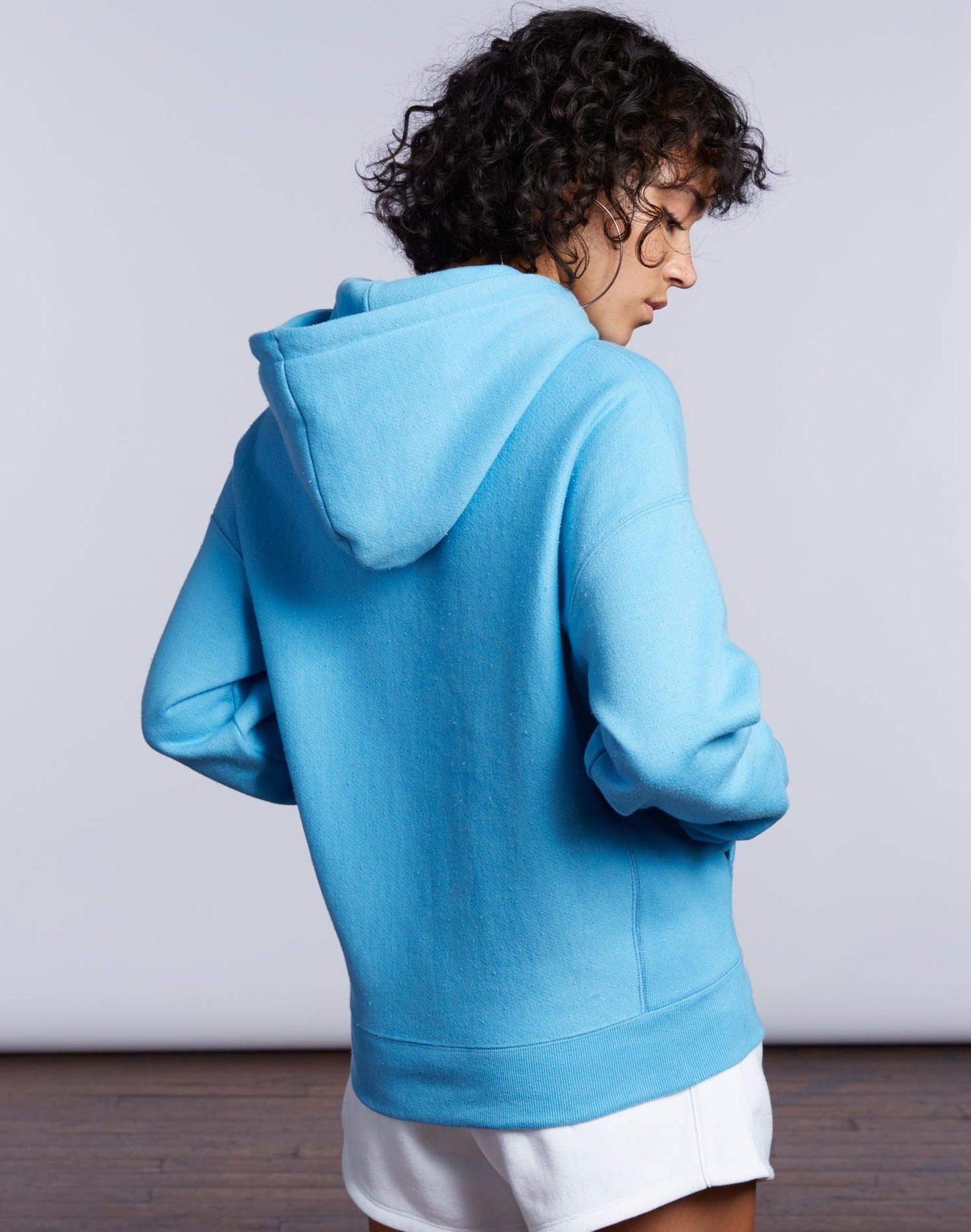 Champion Life Womens Reverse Weave Pullover Hoodie, S, Script White