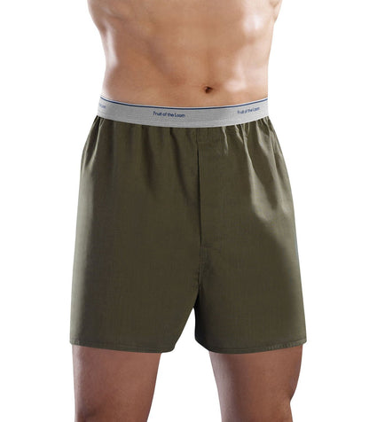 Fruit of the Loom Men's Exposed Waistband Boxer - Colors May Vary, Assorted, X-Large(Pack of 5)