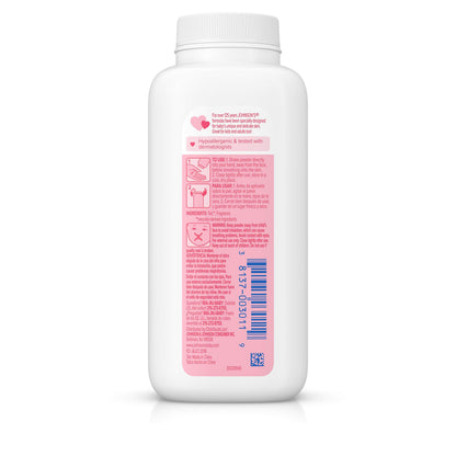 Johnson's Baby Powder, Hypoallergenic and Paraben Free, 4 oz