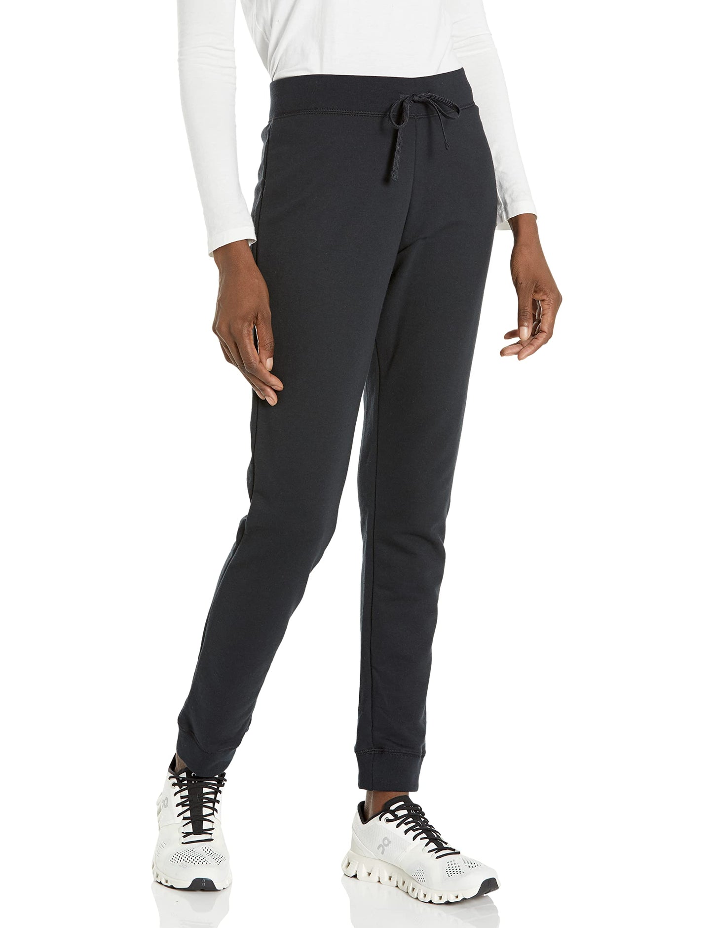 Fruit of the Loom Women's Crafted Comfort Sweatshirts, Pants, & Tri-Blend Tees, French Terry Joggers-Athletic Heather, Medium
