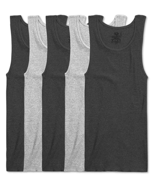 Fruit of the Loom 5-Pack Black/Grey A-Shirt 5P260TG