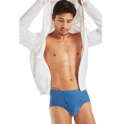 Hanes Classics Men's Underwear Briefs Pack, Mid-Rise Briefs, Stretch Cotton Brief Underwear, Classic Briefs, 6-Pack (Colors May Vary)