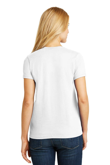 Hanes Relaxed Fit Women's ComfortSoft V-Neck T-Shirt White