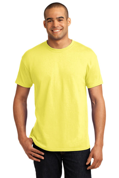 Hanes Adult ComfortBlend® EcoSmart® T-Shirt, Yellow, XX-Large, ( Pack3)