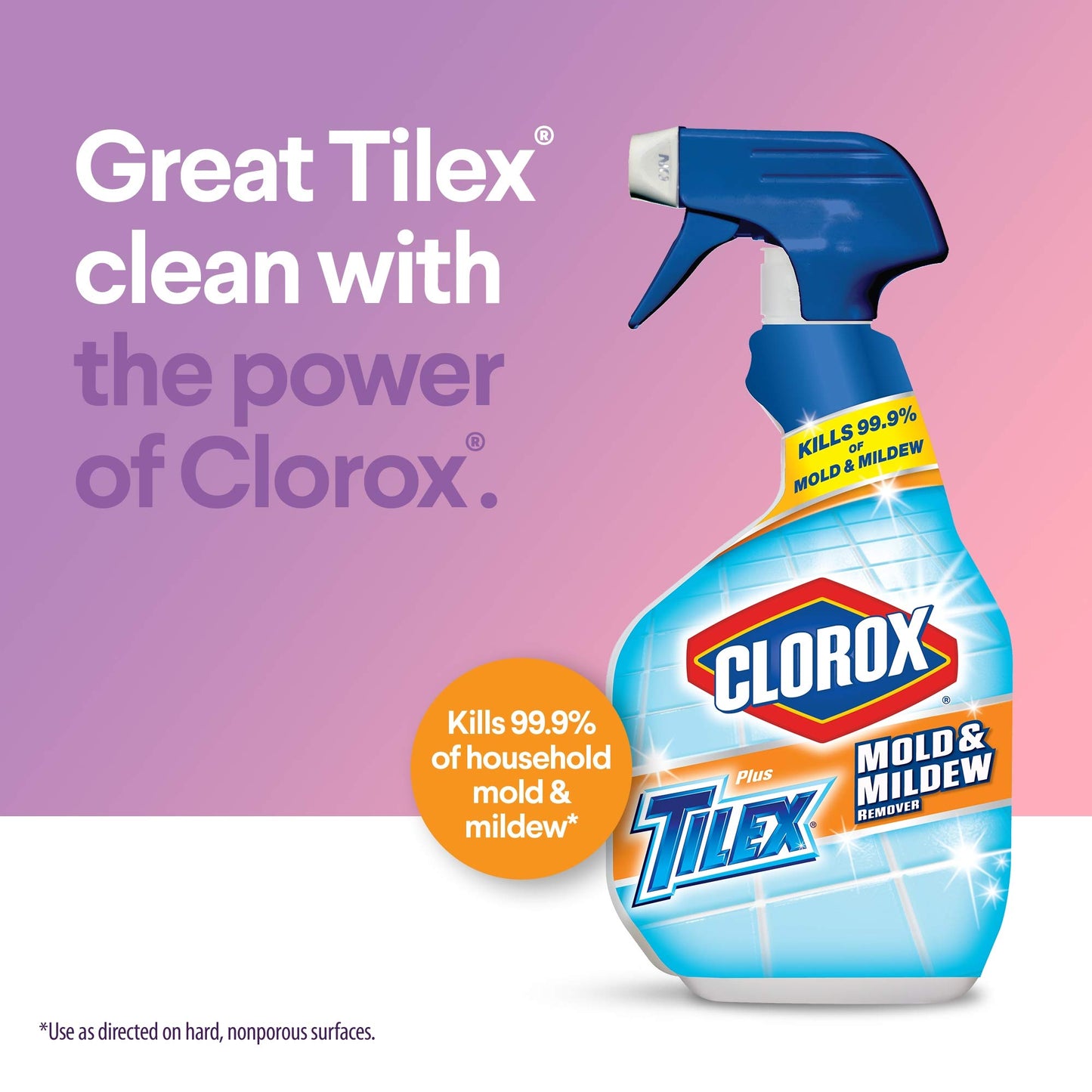 Tilex Mold and Mildew Remover Spray, 32 Fluid Ounce (Pack of 2)