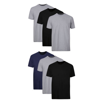 Hanes Men Men's Cotton Undershirt, Moisture-Wicking Crew Tee Undershirts, Multi-Packs