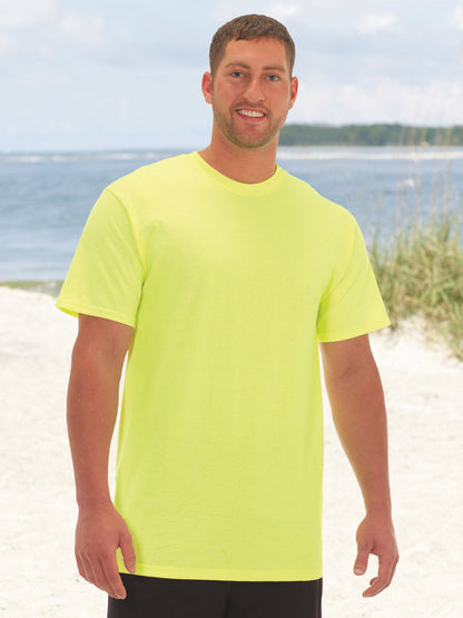 Fruit of the Loom Mens HD Tall T-Shirt (3931T) -White -3XT