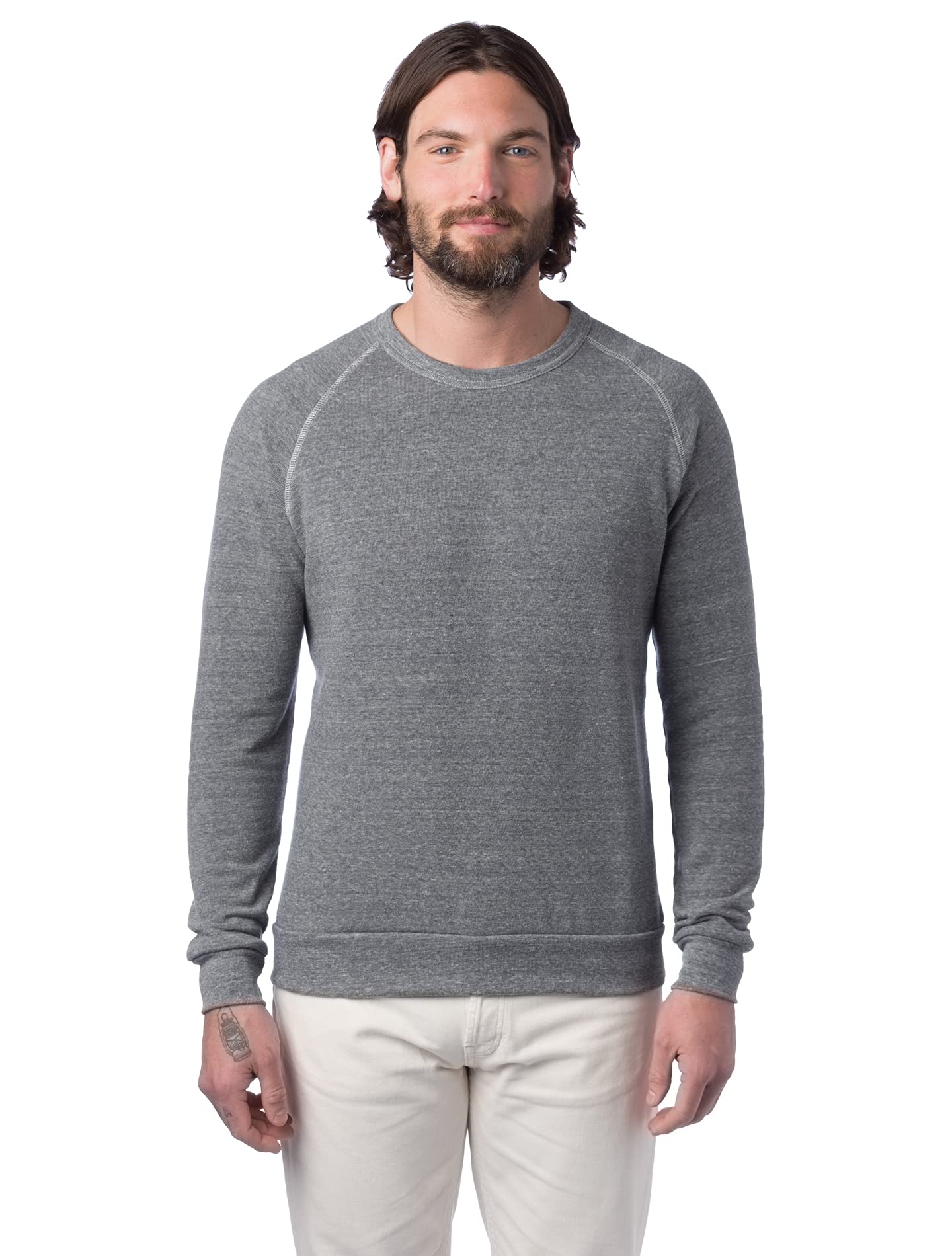 Alternative Men's Champ Fleece Sweatshirt, Eco True Black, X-Large
