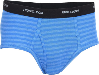 Fruit of the Loom Men's Fashion Briefs 12-Pack Value MYSTERY COLORS Cotton Waistbands Vary Large Assorted