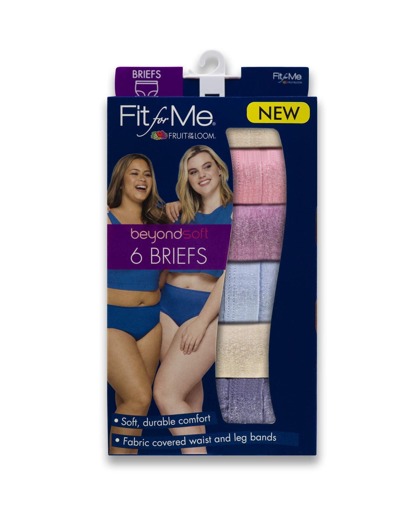 Fruit of the Loom Women's Size Underwear, Brief-Beyondsoft Cotton Blend-Assorted, 13 Plus