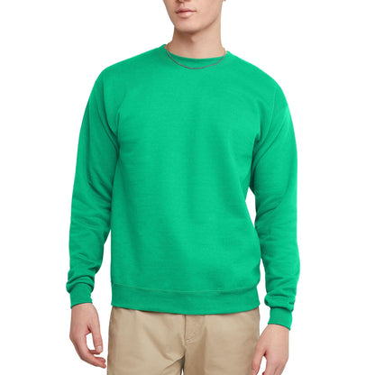 Hanes Men's EcoSmart Sweatshirt, safety green, Small