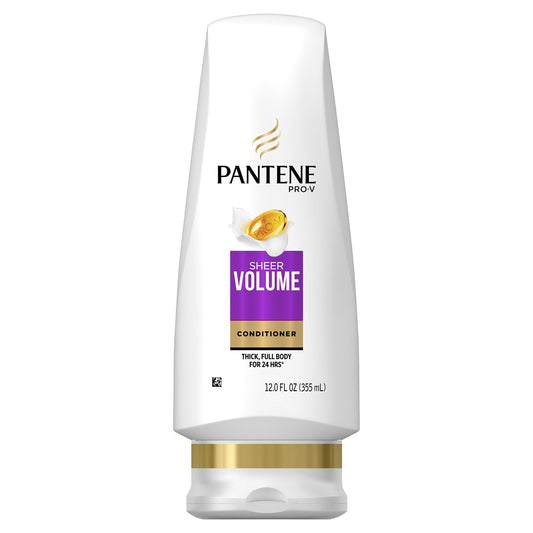 Pantene Pro-V Conditioner, Sheer Volume 12 oz (Pack of 7)