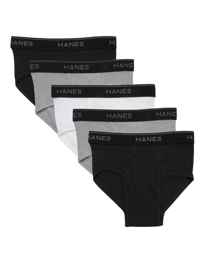 Hanes Boys Briefs 6-Pack 6-Pack, White, XS