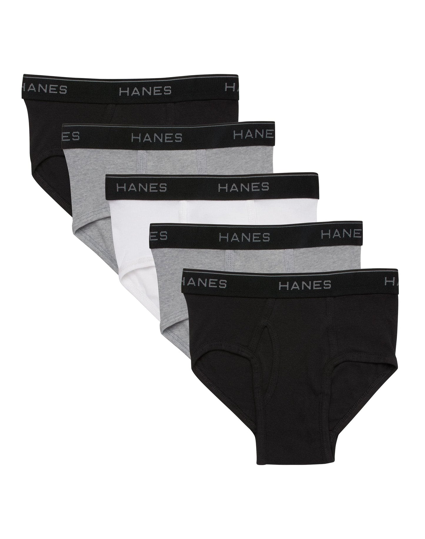Hanes Boys Briefs 6-Pack 6-Pack, White, XS