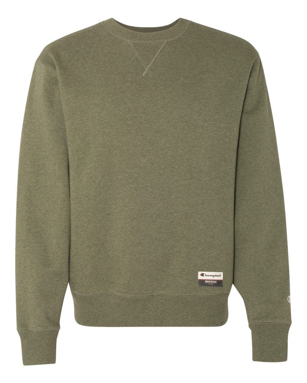 Champion Originals Sueded Fleece Crew 3XL Green Luck Heather