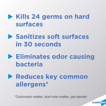 CloroxPro Clorox 4 in One Disinfectant & Sanitizer, Citrus, 14 Ounce Can