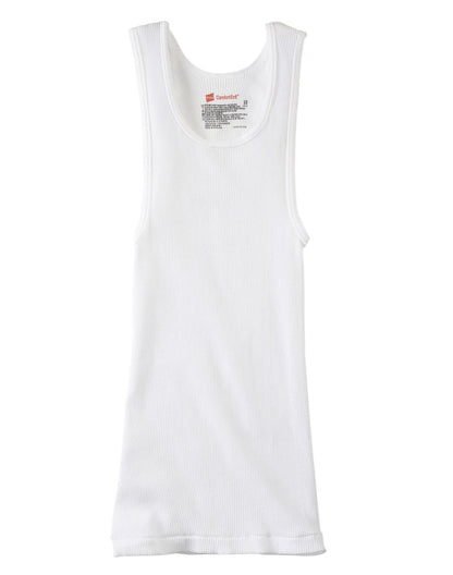 Hanes Big Boys' Tank Top, White, Small(Pack of 4)