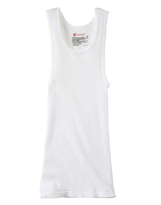 Hanes Big Boys' Tank Top, White, Small(Pack of 4)