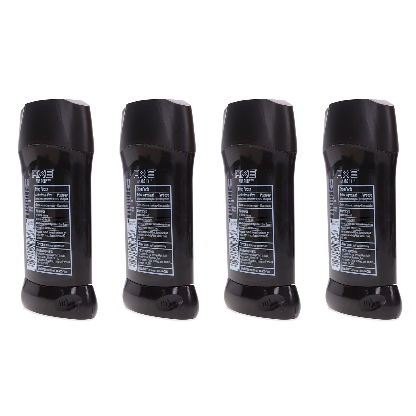 Axe Dry Antiperspirant Deodorant Stick, Anarchy, 2.7 Ounce (Pack of 4)