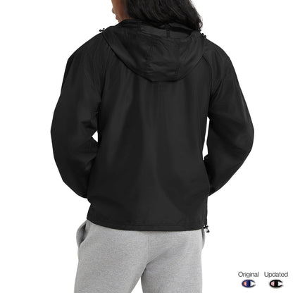 Champion mens Packable - Solid Jacket, Black-549369, Large US